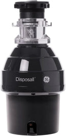GE Disposall Batch Feed 3/4 Horsepower Motor Garbage Disposer, Good for Grinding: Vegetable Peels & Small Bones, Easy Install Kit, Non-Corded, Recommended for 2-4 Person Homes, GFB760N by CozyNest Decor