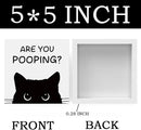 Funny Bathroom Decor Are You Pooping Cat Sign Funny Bathroom Toilet Table Decoration Funny Cat Gifts Bathroom Wall Decor Cat Gifts for Women Gifts for Cat Lovers, Funny Bathroom Wooden Box Sign Decor by CozyNest Decor