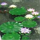 Garneck 10pcs Pool Lotus Leaves Artificial Floating Foam Lotus Leaves Lily Pads Fake Foliage Decoration for Pond Pool Aquarium Fish Artificial Leaf Tank Foam by GreenHaven Gardens