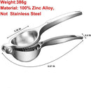Lemon Squeezer, Heavy Duty Zinc Manual Lemon Juicer, Threaded Groove Fresh Small Oranges Limes Juicer Hand Press Manual Citrus Juicer Press for Home Restaurant Kitchen Accessories Utensils(Sliver) by CozyNest Decor