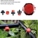 Drip Irrigation Kit Adjustable Drip Irrigation Dripper, Drip Irrigation Tee Rod Connector, Lawn and Herb Garden Irrigation Hose Fitting Sprinkler Irrigation System / 50 Pairs(Black+ Red) by GreenHaven Gardens