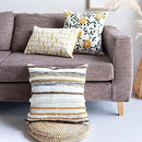 MOCOFO Canvas Embroidered Throw Pillow Cover with Flower Spring Embroidery Craft Modern Simple Sofa Office Pillow Pillow Case (Acorn, 18x18’’) by CozyNest Decor