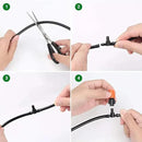 80PCS 1/4" Inch Adjustable Irrigation Microspray Emitter Three Way Atomizing Nozzle with Tee Connector Drip Irrigation Accessory for Garden Lawn Flower Bed Irrigation System Watering by GreenHaven Gardens