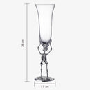 Skeleton Champagne Flute Glass | Single | 7.5oz