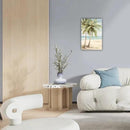 LURENCZH Tropical Beach Canvas Wall Art Seaside Palm Tree Picture Wall Decor Ocean Scenery Painting Prints for Bathroom Decor Framed(Beach-2,24.00" x 36.00") by CozyNest Decor