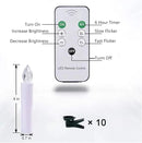 20 PCS Flickering Flameless Window Candle LED Christmas Tree Candle Lights Warm White Battery Operated Electric Taper Candles with Remote Perfect Timer for Home Garden Wedding Parties Decor by GreenHaven Gardens