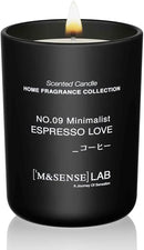 M&SENSE Natural Soy Candle| Espresso Love | 8.82 oz, 50H Burn | Minimalist Scented Candle for Relaxation, Gifting, Home Décor | for Bedroom, Office, Party Medium by CozyNest Decor