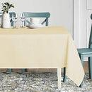 sancua Square Tablecloth - 54 x 54 Inch - Stain and Wrinkle Resistant Washable Polyester Table Cloth, Decorative Fabric Table Cover for Dining Tables, Buffet Parties and Camping, Beige by CozyNest Decor