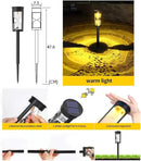 4 Pack LED Solar Warm Light Hourglass Light, New Outdoor Decorative Atmosphere Light, Courtyard Garden Landscape Light, Wireless Dusk to Dawn Searchlight IP65 Waterproof. by GreenHaven Gardens