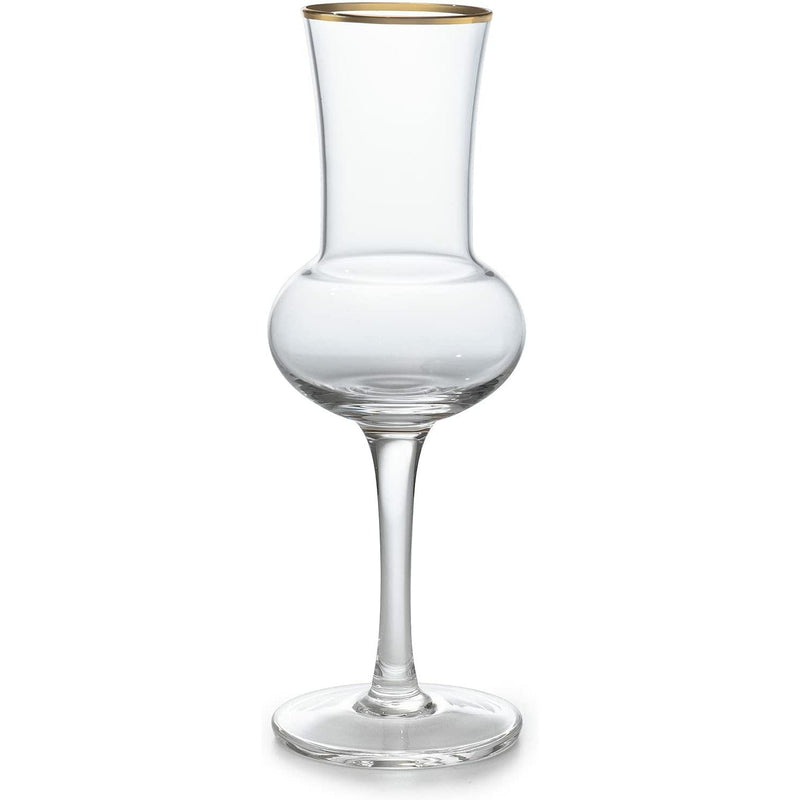 The Wine Savant Crystal Set of 6 Grappa Glasses 3oz Post Dinner Drinks, Italian Tulip Shape, Tasting Glasses, Perfect For Nosing and Sipping, Glasses for Absinthe, Aperol, Sherry, Aperitif, Scotch