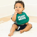 Baby Bib for Eating by Bella Tunno, Waterproof Silicone Bib with Large Food Catcher, Adjustable Fit for Babies 4-12 months & Toddlers 1-3 Years, Boys & Girls, Feast Mode by TinyTreasures Baby Boutique