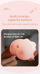ATSUI Pig Night Light for Kids, Food Grade Silicone, Rechargeable, Tap Fun Kawaii Lamp for Kids Room, Adjustable Brightness, Cute Stuff for Boys Girls, Cute Gifts for Baby Children by TinyTreasures Baby Boutique