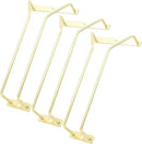 8.8-Inch Gold Wine Glass Rack, Under Cabinet Wine Glass Holder Stainless Steel Stemware Rack - Hanging Stemware Holder for Cabinet Kitchen Bar, Set of 3 by CozyNest Decor
