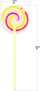 ArtCreativity Lollipop Glow Sticks for Kids - Set of 12 Spinner Light Up Sticks - Halloween Glow Stick Light Up Party Favors - Glow in The Dark Accessories by TinyTreasures Baby Boutique