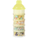 Accmor Formula Dispenser On The Go, 5 Compartments Stackable Formula Container for Travel, Baby Milk Powder Kids Snack Container, BPA Free by TinyTreasures Baby Boutique