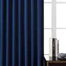 Joydeco Blackout Curtains 108 Inches Long, Thermal Insulated Black Out Curtains 2 Panels Set, Room Darkening Drapes for Living Room Window Rod Pocket Back Tab (W37 x L108 Inch, Navy Blue) by TinyTreasures Baby Boutique