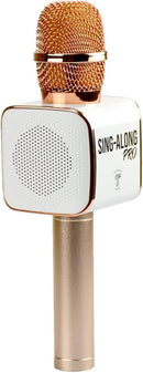 Sing-Along PRO Bluetooth Microphone - Wireless Karaoke Mic for Kids & Adults - Portable Home Karaoke Mic with Stereo Audio (Rose Gold) by TinyTreasures Baby Boutique