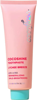 Cocofloss Cocoshine Whitening Toothpaste, Remineralize & Repair Sensitive Teeth, Fluoride-Free with n-HA, Kid-Friendly, Lychee Breeze, 3.4 oz by CozyNest Decor