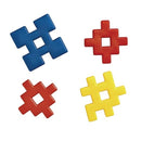 Excellerations Construction Toys, STEM Building Toys, Blocks, 3-3/4 inches L x 3/4 inches W x 3-3/4 inches H, Builders, Connection Toys, Ages 18 Months and up, Preschool by TinyTreasures Baby Boutique