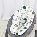 2 in 1 Infant Car Seat Insert, Car Seat Head Support Baby Girls Boys, Soft Newborn Carseat Insert Cushion, Perfect for Carseats, Strollers, Swings (White Animals) by TinyTreasures Baby Boutique