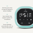 Zomee Z2 Double Electric Breast Pump - Shabbat Mode Edition - Portable, Hands Free Pumping Hospital Grade Wearable Breast Pump Including; Black Bamboo Pumping Bra (Medium) by TinyTreasures Baby Boutique