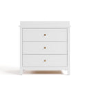 Graco Sasha 3-Drawer Chest with Changing Table Topper (White) – GREENGUARD Gold Certified, Nursery Bedroom Wood Chest with Spacious Storage, Interlocking Drawer System, Pre-Installed Tracks by TinyTreasures Baby Boutique