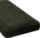 H.VERSAILTEX Velvet Stretch Individual Chaise Cover Sectional Couch Covers for L Shaped Sofa Both Left/Right Furniture Protector Seat Cushion Sofa Cover (1 Piece Chaise Cover, Olive) by CozyNest Decor