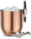 SNOWFOX Plus, Premium Vacuum Insulated Stainless Steel Ice Bucket with Lid/Scoop, Home Bar Accessories, Elegant Bartending Ice Buckets for Parties, Beautiful Outdoor Entertaining Supplies, 3L, Gold by CozyNest Decor