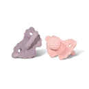 RaZbaby RaZberry Silicone Teether Pacifier – Teething Relief for Infants, Food-Grade, Hands & BPA Free, Natural Berrybumps Fruit Texture for Sensory Development, Freezable, 2-Pack - Lavender & Pink by TinyTreasures Baby Boutique