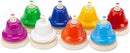 Desk Bells for Kids - 8 Note Colorful Metal Handbells Set with Handle - Educational Teaching and Learning Instruments - Musical Toys for Toddlers Children by TinyTreasures Baby Boutique