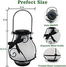 Solar Lanterns, Hanging Outdoor Lantern with Dragonflies LED Flickering Flameless Candles, Solar Lanterns Outdoor Waterproof for Table Party Decorative Yard Pathway (Dragonflies) by GreenHaven Gardens