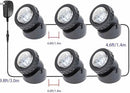 RGB Pond Lights, Underwater LED RGB Colored Fountain Lights IP68 Waterproof Spotlight Timing Adjustable Submersible Spot Lights for Fish Pond Garden Waterfall (Set of 8) by GreenHaven Gardens