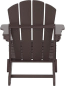 WO Home Furniture Adirondack Chairs Table Set of 3 PCS Outdoor Folding Chairs Coffee Table Weather/UV Resistant for Lawn, Garden, Bon Fire, Balcony (Dark Brown) by GreenHaven Gardens