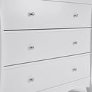 3-Drawer Changing Table, Safety Rails & Strap, Infant Diaper Changing Station with Drawers, Baby Diaper Changing Table Dresser for Nursery, Easy Assembly (White) by TinyTreasures Baby Boutique