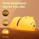 Cute Puppy Night Light for Baby Kids - Rechargeable Touch Control Night Light with 3 Brightness, Warm Light, Timer & Soft Silicone - Nursery Bedroom by TinyTreasures Baby Boutique