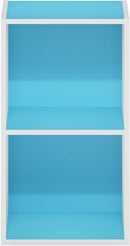 Furinno Luder Bookcase / Book / Storage, 2-Tier Cube, Light Blue/White by TinyTreasures Baby Boutique