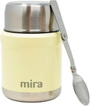 MIRA 15 oz Insulated Food Thermos for hot and cold foods - Leak-Proof Stainless Steel Container with Spoon - Honey by TinyTreasures Baby Boutique