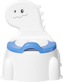Potty Seat Baby Training Chair Boys Girls Toddler Dinosaur Comfortable children 1-5 years old Baby toilet Animal seat with lid back potty trainer (indigo) by TinyTreasures Baby Boutique