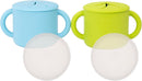 WeeSprout Snack Containers, Food Grade Silicone Cups, Spill-Proof Tops For Toddlers and Babies, Premium Hard Plastic Travel Lids, Dishwasher Safe, Set of 2 Snack Catchers by TinyTreasures Baby Boutique