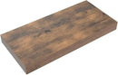 QEEIG Floating Shelves for Wall Bathroom Shelf Bedroom Kitchen Living Room Hanging Book Shelves Small Farmhouse Decor 16 inch Set of 3, Rustic Brown (015-BN3) by CozyNest Decor
