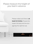 StorageWorks Extra Large Under Bed Storage Containers with Handles and Label Holder, 2 Pack Ultra-thick Fabric Underbed Bins, Closet Organizer for Clothes, Blankets, Sweater by CozyNest Decor