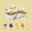Baby Neck Pillows, Comfortable Baby Travel Head Neck Support Pillow for Car Seat Stroller Pushchair, Soft PP Cotton Travel Pillow for 0-1 Year Old Toddler Infant Newborn, Bee by TinyTreasures Baby Boutique