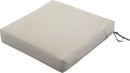 Classic Accessories Ravenna Water-Resistant Patio Lounge Chair/Loveseat Cushion, 25 x 27 x 5 Inch, Mushroom, rectangle Outdoor Seat Cushion by GreenHaven Gardens