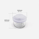 Comotomo 'Smart Vent' Food Container, Gray Set of 6 by TinyTreasures Baby Boutique