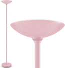 BoostArea Torchiere Floor Lamp Pink, 30W Super Bright LED Standing Lamp, 3000K Stepless Dimmable Pole Lamp with Rotary Switch, 71inch Tall Metal Modern Floor Lamps for Living Room,Bedroom,Home Decor by CozyNest Decor