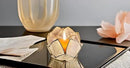 Blooming Lotus Capiz Shell Tealight Candle Holder, Handcrafted Decorative Tea Light Candleholder with Translucent Flower Petals for Ambient Illumination and Natural Elegance, Natural by CozyNest Decor