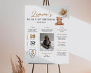 Generic Personalized Beary First Birthday Milestone Poster, Teddy Bear Photo Milestone Sign, Boho Brown Bear Party Stats Board, Design 08 by TinyTreasures Baby Boutique