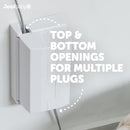 Outlet Cover Box for Child Safety (2 Pack) Duplex & Decorator Electrical Outlet Plates, Concealed Access Buttons, and Spacious Compartment - Jool Baby by TinyTreasures Baby Boutique