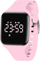 Kids Watches for Girls Boys Digital Sport Watch with Step Counter Pedometer Vibration Alarm Clock, No App Waterproof Fitness Tracker Kids Watch Boys Girls Teens Students Ages 5-16 by TinyTreasures Baby Boutique