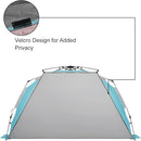 Oileus XX-Large Pop Up Beach Tent Sun Shelter for 5-6 Person Portable Sun Shade Instant Tent for Beach with Carrying Bag, Stakes, 6 Sand Pockets, Anti UV for Fishing Hiking Camping Sky Blue by TinyTreasures Baby Boutique